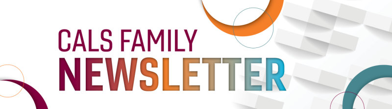 A banner that says CALS Family Newsletter