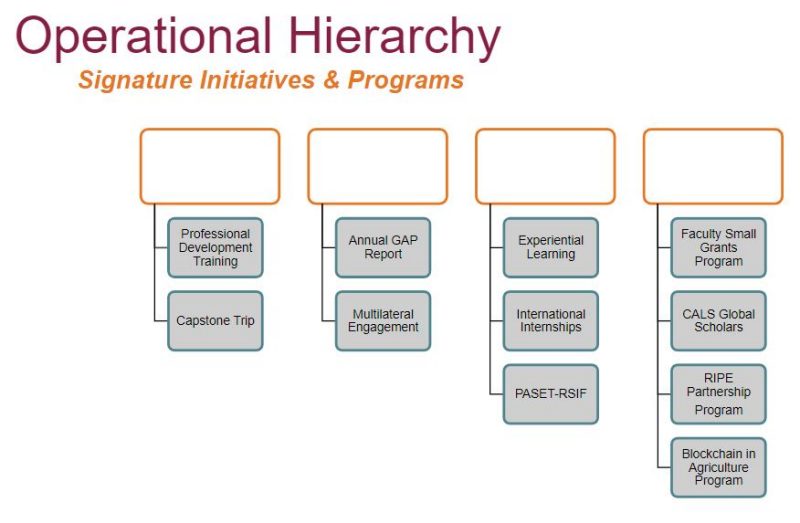 CALS Global Operational Hierarchy