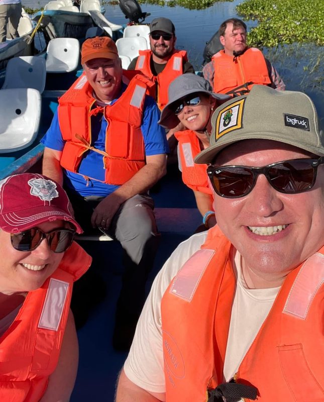 VALOR students on a boat