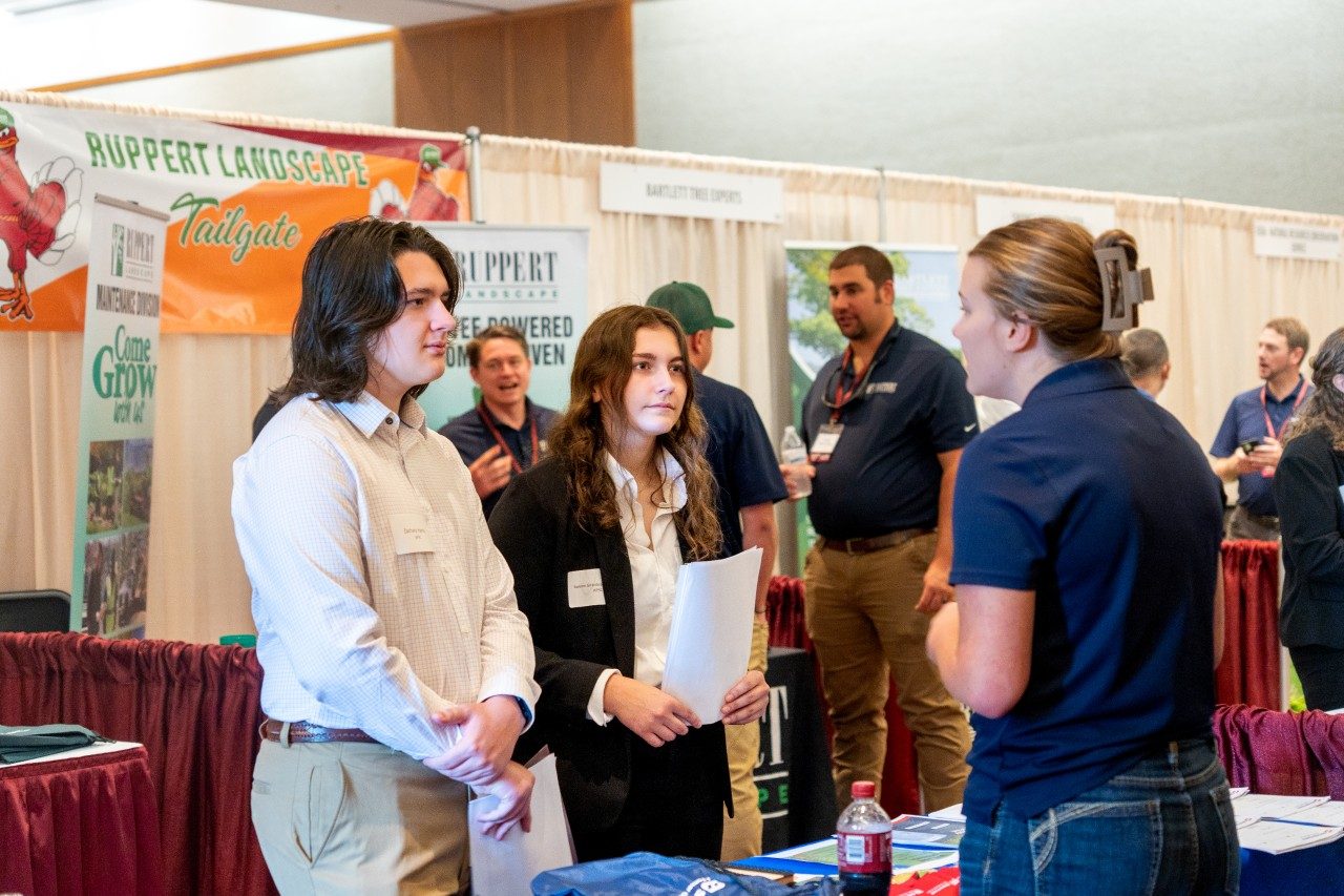 Students at Fall 2024 career fair