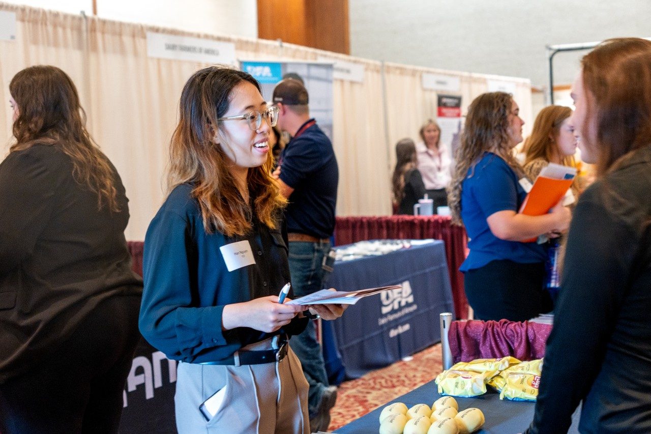 Students at Fall 2024 career fair