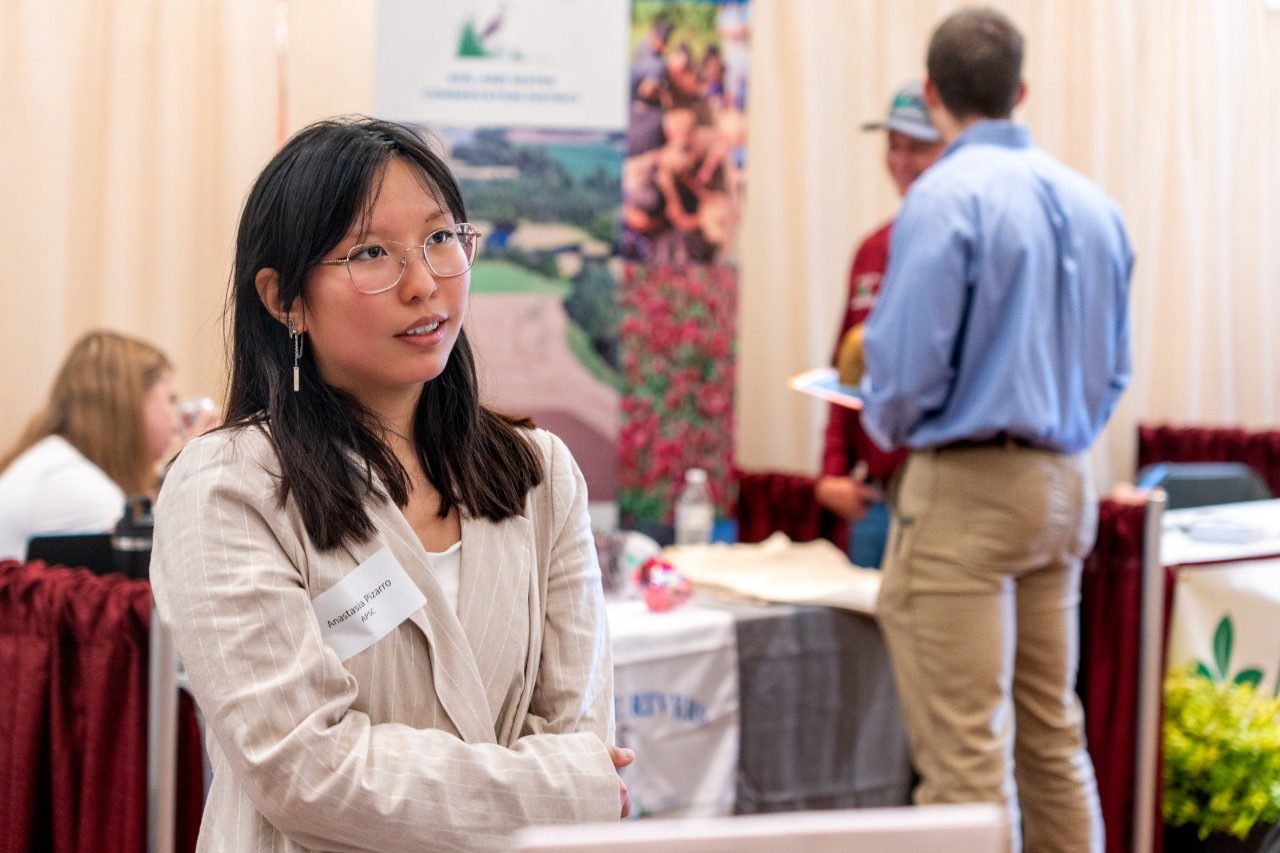 Students at Fall 2024 career fair