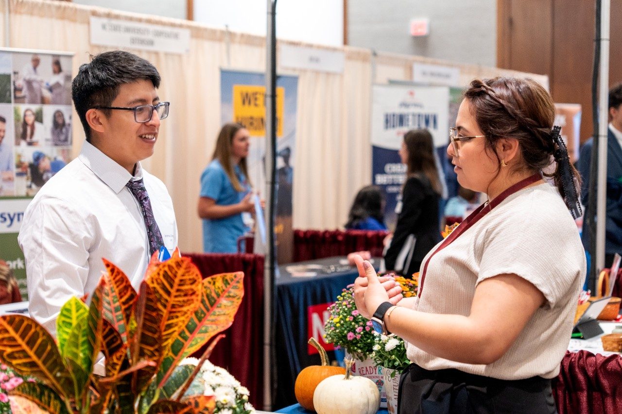 Students at Fall 2024 career fair