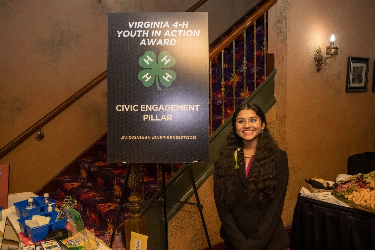 2023 Civic Engagement Pillar Youth In Action Award Winner - Nikhita Saravanan - Henrico County 