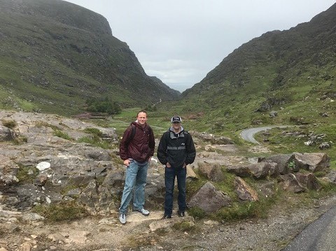 John Benner and Todd Scott in Ireland