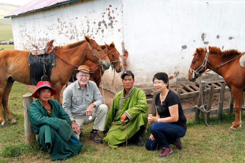 During his visits to Mongolia, David Notter has spent time getting to know herding families.